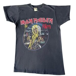 1981 Iron Maiden Killers Tour‎ Tee M Screen Stars VTG Metal Eddie Single Stitch